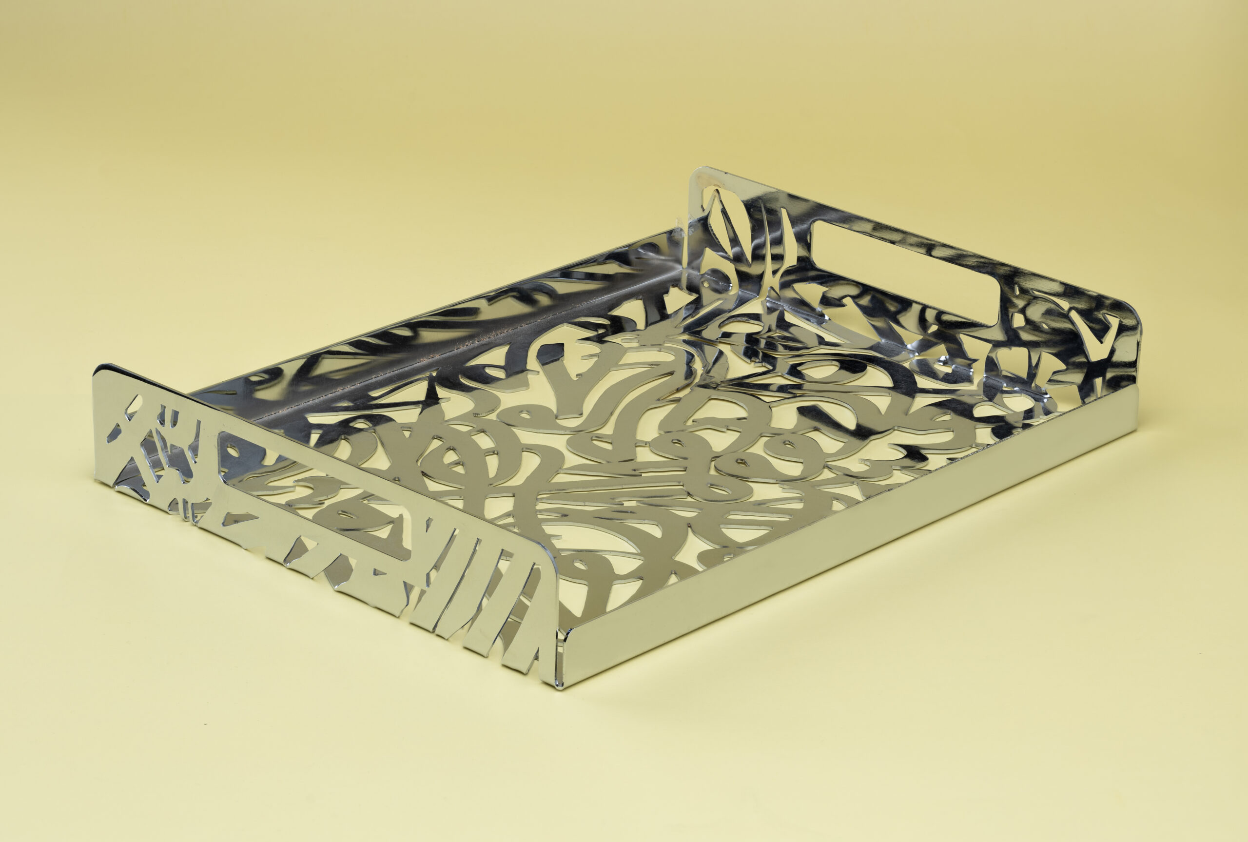 28 صينية تقديم معدن فضية كبيرة - Image 1